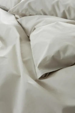 Påslakanset|Jotex ZACK PERCALE Påslakanset Enkelsäng - Ekologisk Ljusbeige