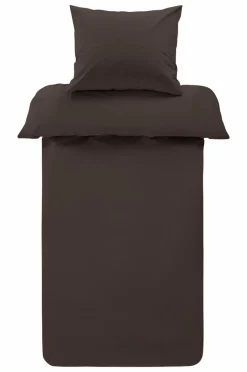 Påslakanset|Jotex ZACK PERCALE Påslakanset Enkelsäng - Ekologisk Choklad