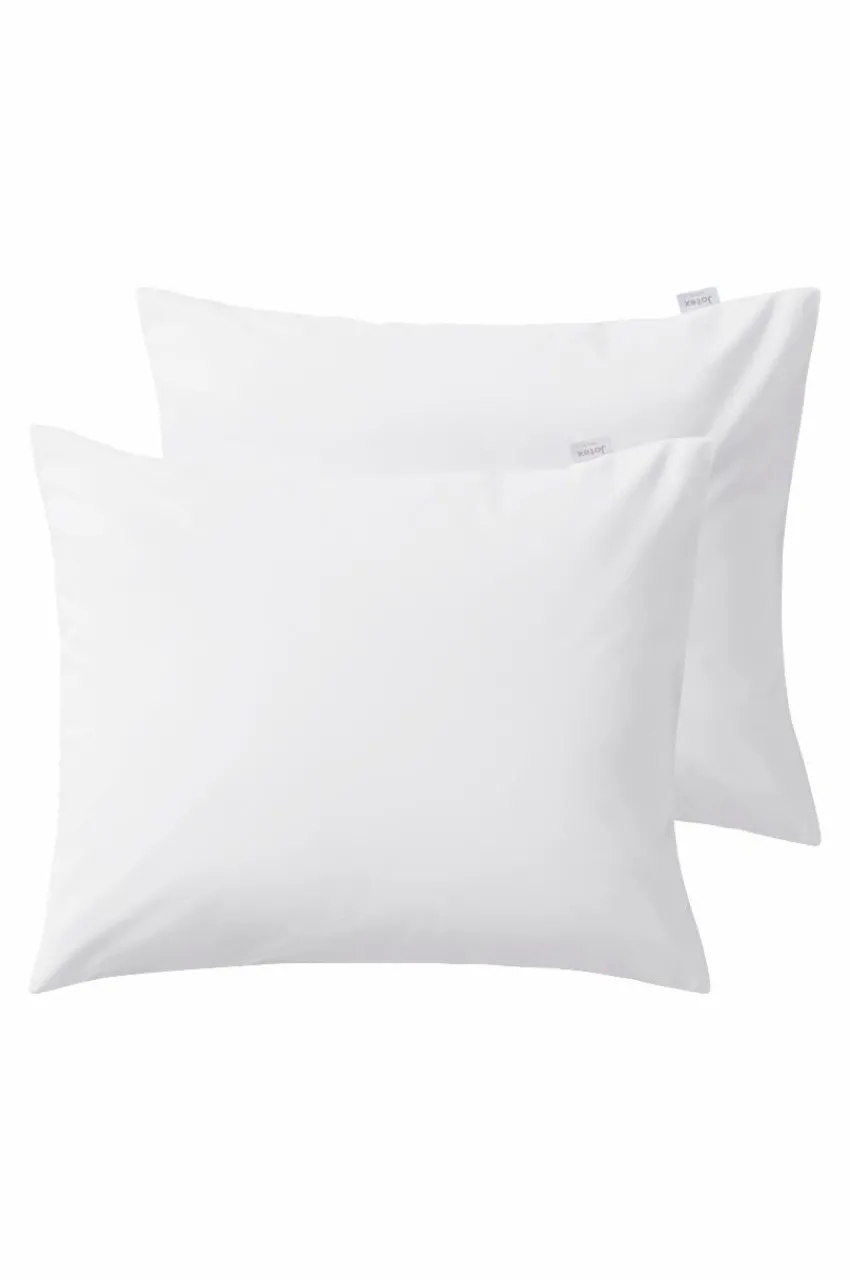 Örngott|Jotex ZACK PERCALE örngott 2-pack - Ekologisk Vit