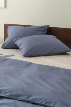 Örngott|Jotex ZACK PERCALE örngott 2-pack - Ekologisk Åskblå
