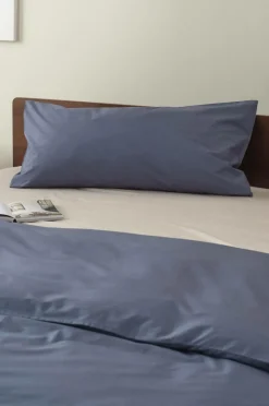 Örngott|Jotex ZACK PERCALE örngott 90x50 Cm - Ekologisk Åskblå