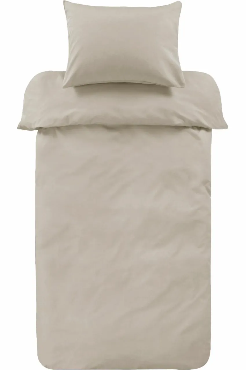 Påslakanset|Jotex ZACK Påslakanset Enkelsäng - Ekologisk Beige