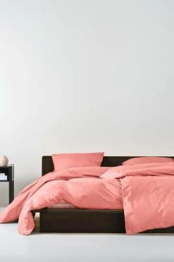 Påslakanset|Jotex ZACK Påslakanset Enkelsäng - Ekologisk Korallrosa