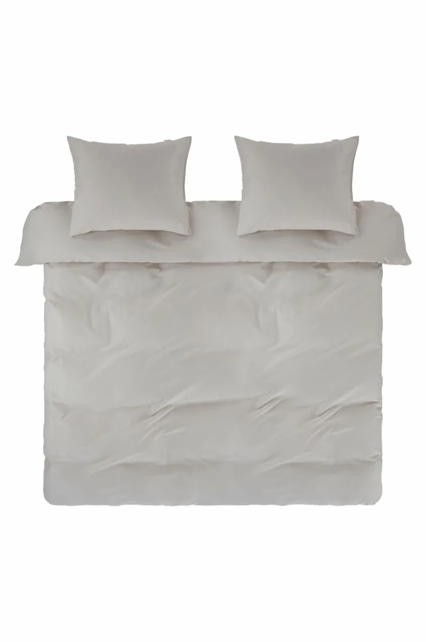 Påslakanset|Jotex ZACK SATIN Påslakanset Dubbelsäng Ekologisk Beige