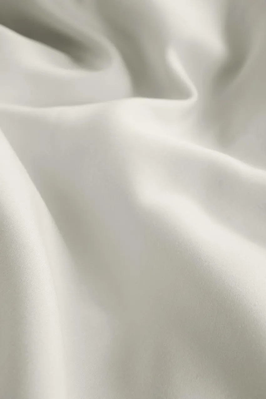 Påslakanset|Jotex ZACK SATIN Påslakanset Enkelsäng - Ekologisk Beige