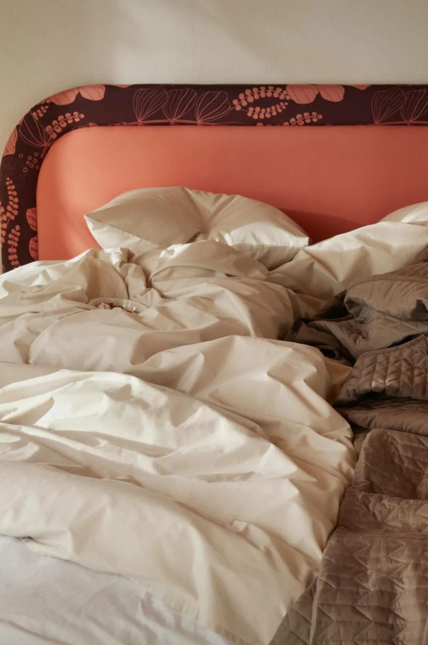 Påslakanset|Jotex ZACK SATIN Påslakanset Enkelsäng - Ekologisk Beige