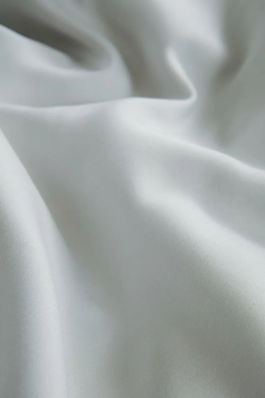 Påslakanset|Jotex ZACK SATIN Påslakanset Enkelsäng - Ekologisk Grå