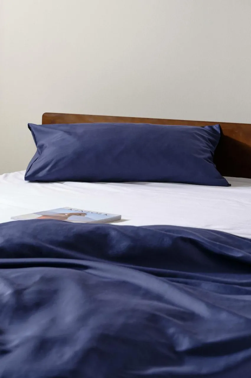 Örngott|Jotex ZACK SATIN örngott 90x50 Cm - Ekologisk Mörkblå