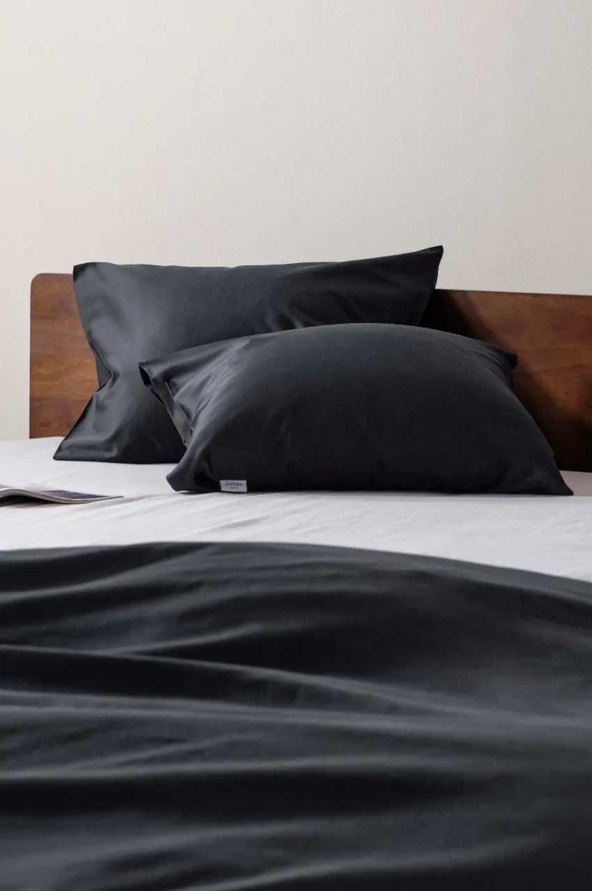 Örngott|Jotex ZACK SATIN örngott 60x50 Cm 2-pack - Ekologisk Svart