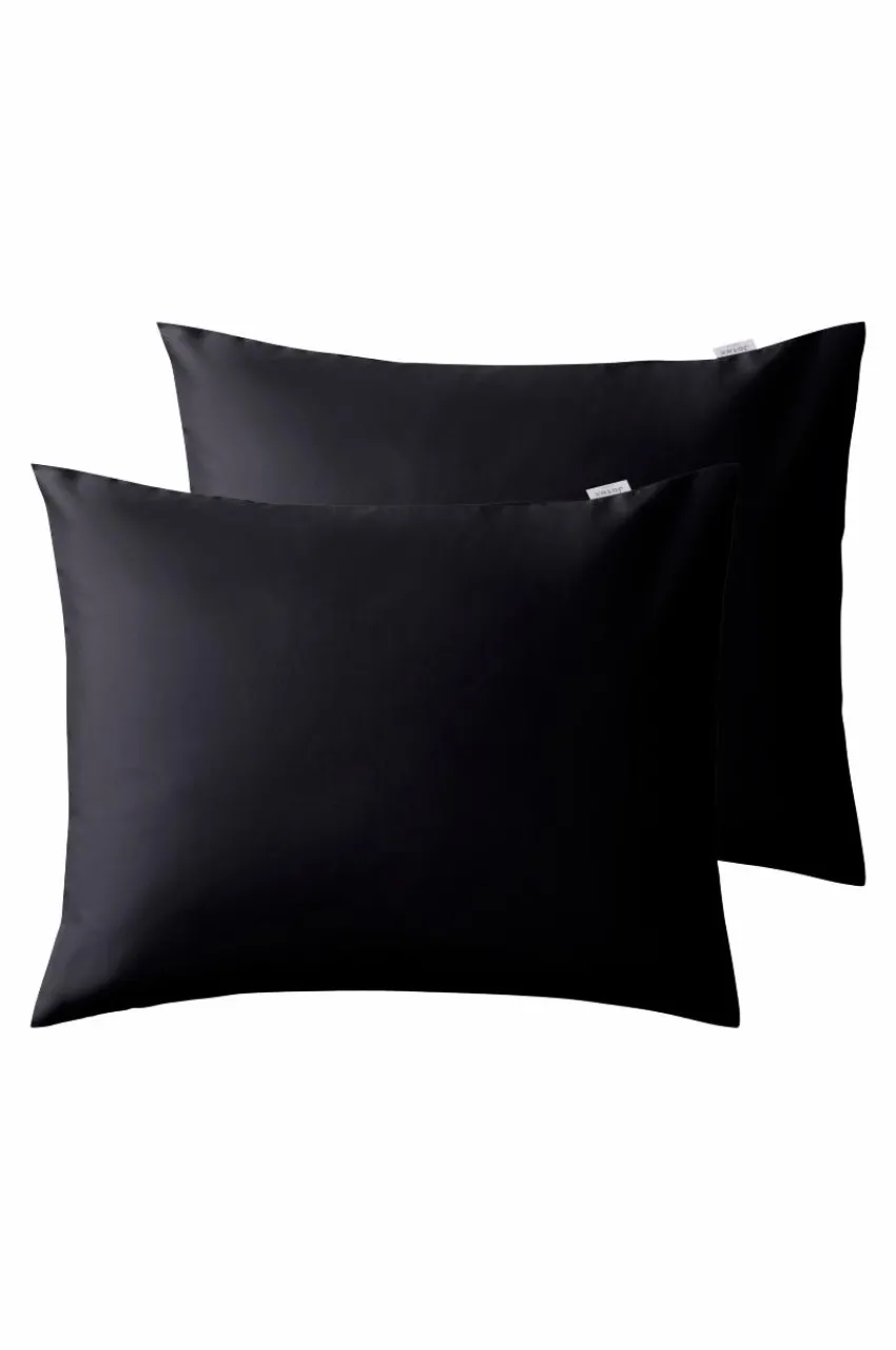 Örngott|Jotex ZACK SATIN örngott 60x50 Cm 2-pack - Ekologisk Svart