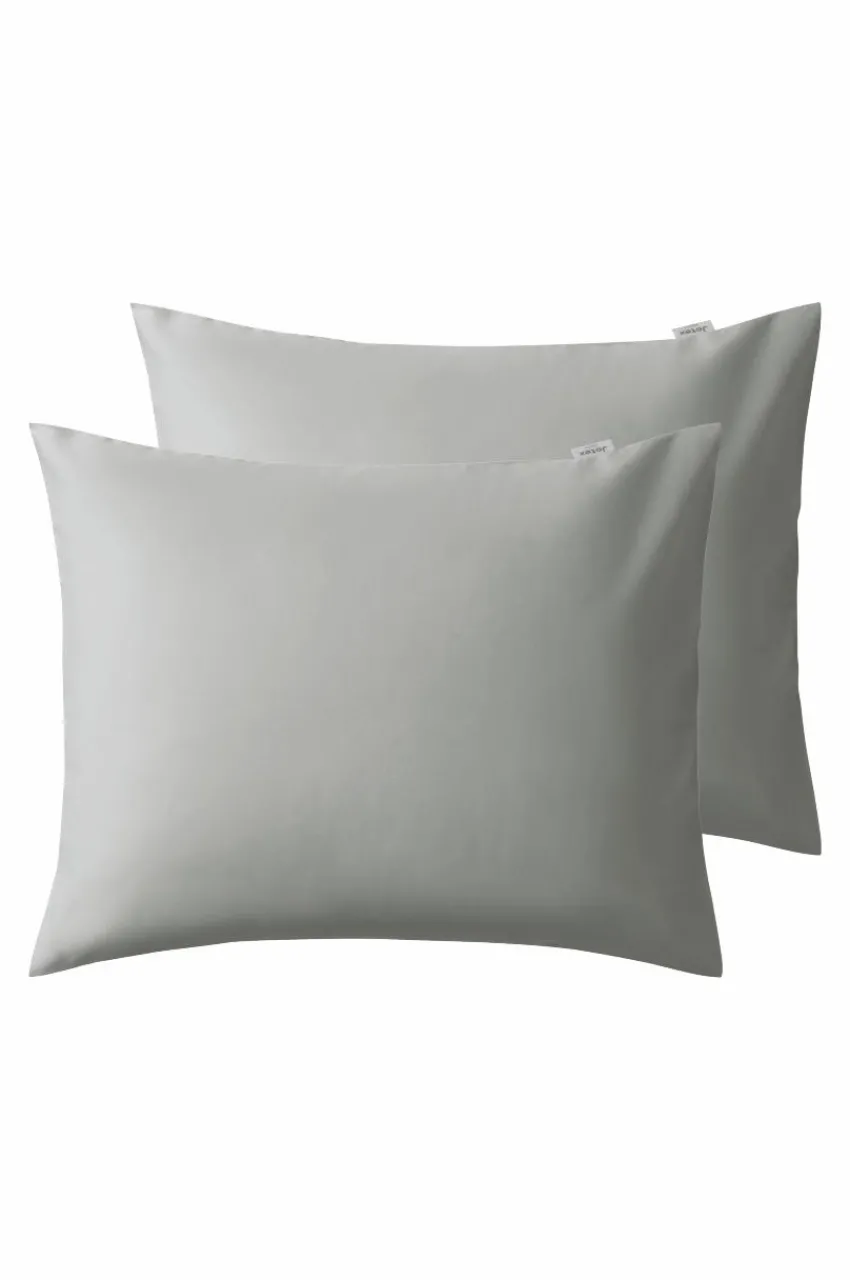 Örngott|Jotex ZACK SATIN örngott 60x50 Cm 2-pack - Ekologisk Grå