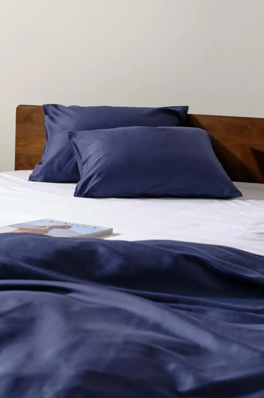 Örngott|Jotex ZACK SATIN örngott 60x50 Cm 2-pack - Ekologisk Mörkblå
