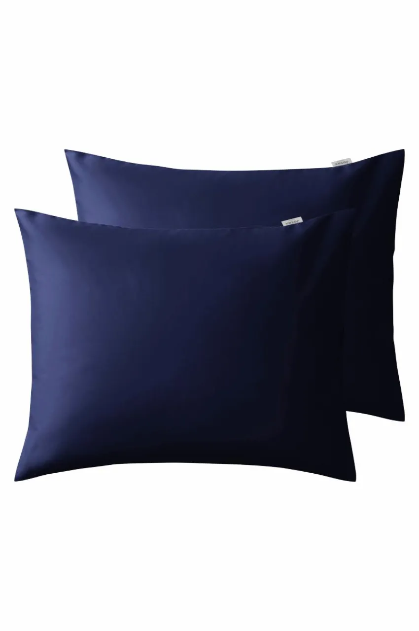 Örngott|Jotex ZACK SATIN örngott 60x50 Cm 2-pack - Ekologisk Mörkblå