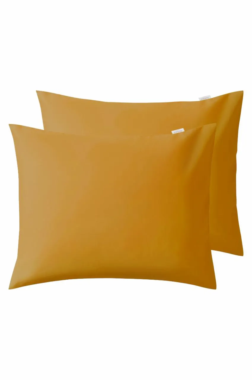 Örngott|Jotex ZACK SATIN örngott 60x50 Cm 2-pack - Ekologisk Guldockra