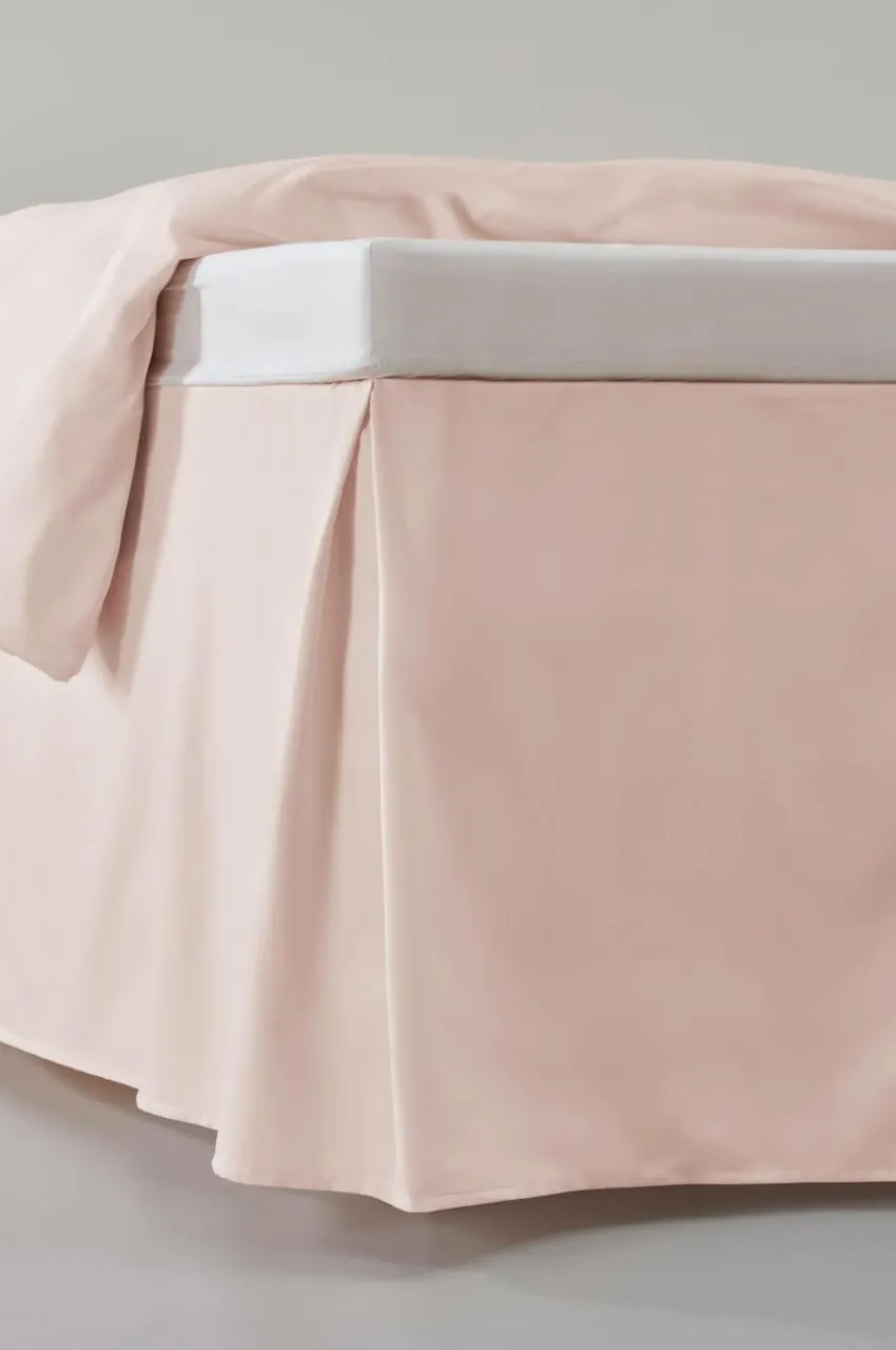 Sängkappor|Jotex ZACK SATIN Sängkappa 45 Cm Ekologisk Blekrosa