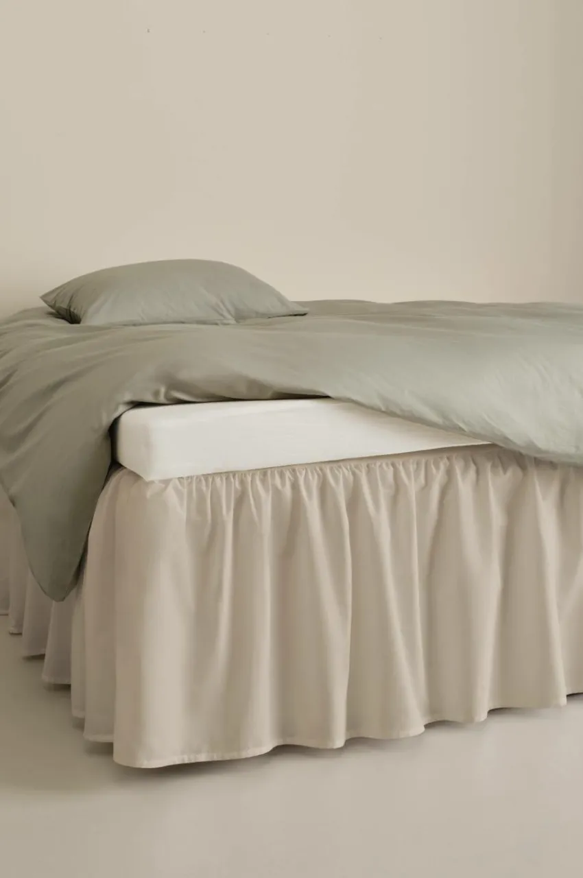 Sängkappor|Jotex ZACK Volangsängkappa 45 Cm - Ekologisk Beige