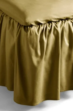 Sängkappor|Jotex ZACK Volangsängkappa 45 Cm - Ekologisk Brons