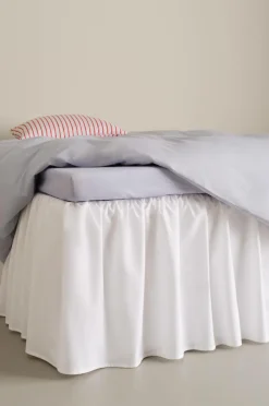 Sängkappor|Jotex ZACK Volangsängkappa 60 Cm - Ekologisk Vit