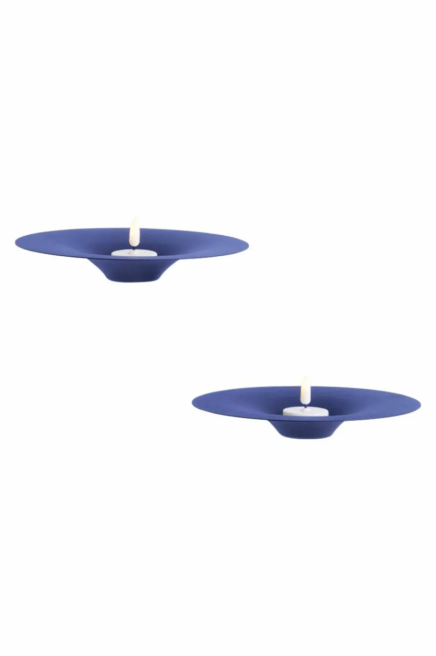 Ljusstakar|Jotex ZEPPELIN Väggljusstake 2-pack Blå