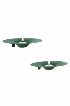 Ljusstakar|Jotex ZEPPELIN Väggljusstake 2-pack Grön